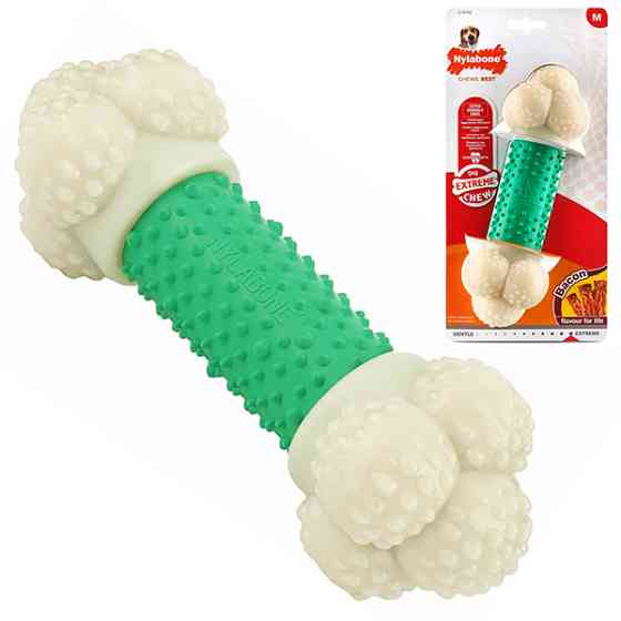 Nylabone Extreme Chew Double Action НИЛАБОН ДВОЙНОЕ ДЕЙСТВИЕ жевательная игрушка для собак, вкус бекона Киев