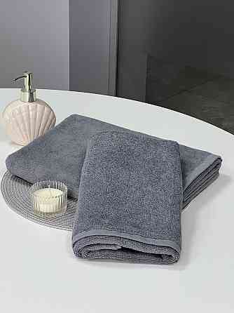 Комплект махровых полотенец Ideal Textile 2 шт (50х90см + 70х140см) (56860378) Серый Черновцы