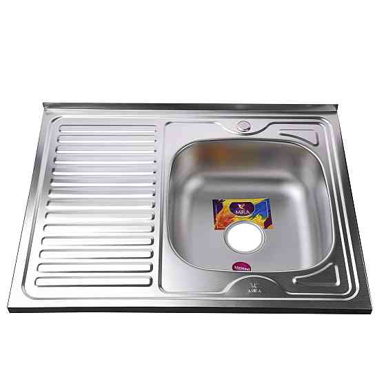 Мийка кухонна накладна прямокутна 800х600х180 Decor Right MR 8060 R D Mira Луцьк