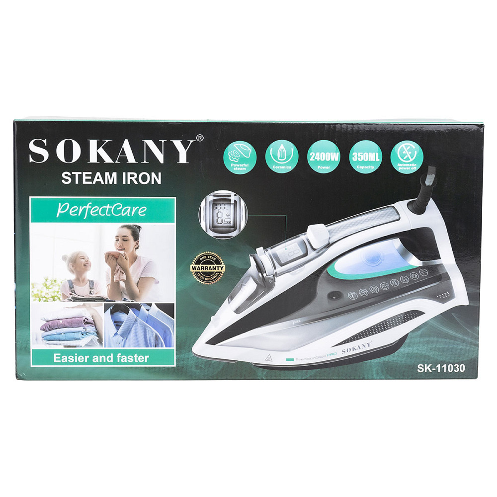 Sokany Праска парова ручна з автовідключенням ручна професійна для одягу 2400 Вт Sokany SK-1103 Київ - фото 8