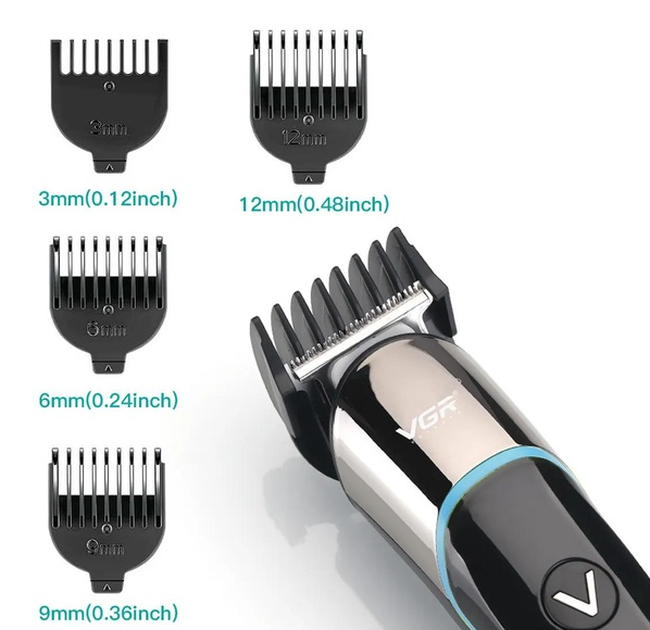 Триммер бороды и усов VGR V-291 Синий Днепр - изображение 2