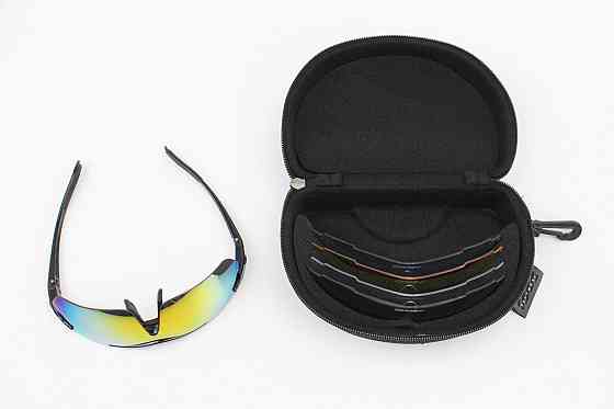 Окуляри з набором для догляду, змінні лінзи 5шт, в твердому чохлі, чорні НЕ оригінал Київ