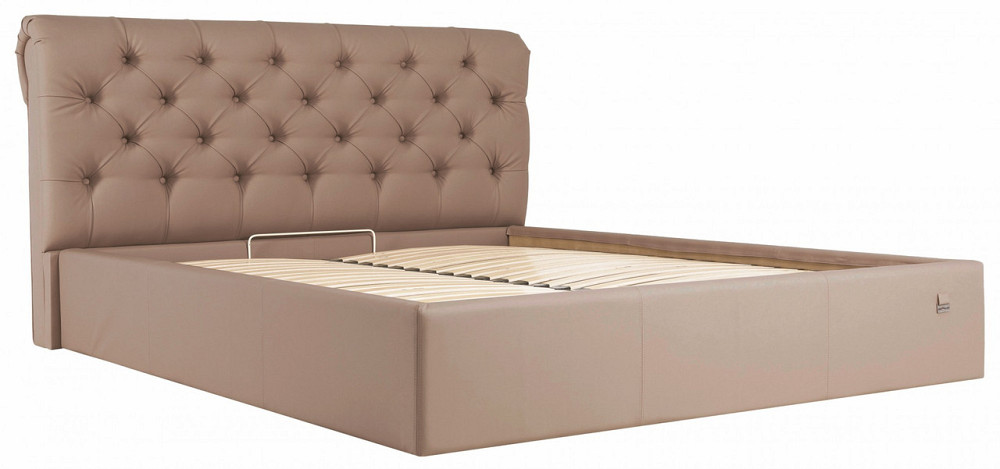 Кровать Двуспальная London Comfort 160 х 200 см Fly 2213 С подъемным механизмом и нишей для белья Светло-коричневый Днепр - изображение 12