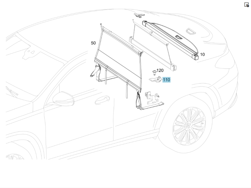 Mercedes-Benz  A2928900500 Засувка підлоги багажника GLE Coupe C292 GLE Coupe C167 Одеса - фото 2