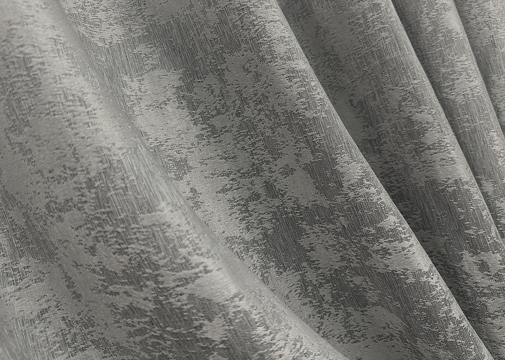 Комплект штор на люверсах VR-Textil Жакард Sultan XO № 1125ш сірий 150х250 см 2 шт (37-0157) Київ - фото 6