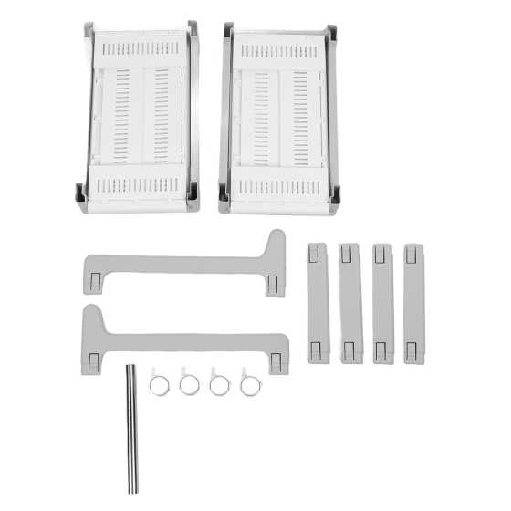 Этажерка на колесиках, двухъярусная полка для хранения вещей, стеллаж для ванной комнаты, кухни, офиса, размер Каменец-Подольский