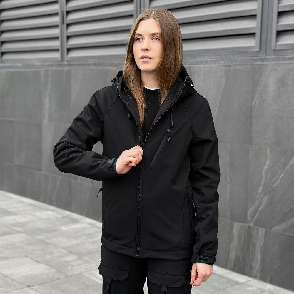 Тактическая черная демисезонная куртка для женщин Pobedov Matrix Женская Киев - изображение 7
