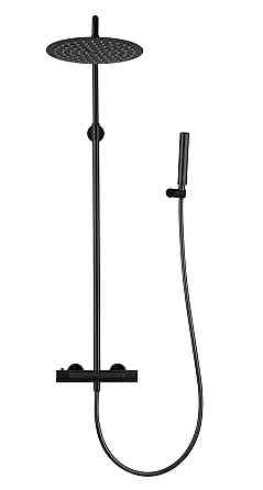 Душова система для душу з термостатом Volle SISTEMA R чорний\матовий 1585.090204 Київ