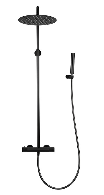 Душова система для душу з термостатом Volle SISTEMA R чорний\матовий 1585.090204 Київ - фото 1