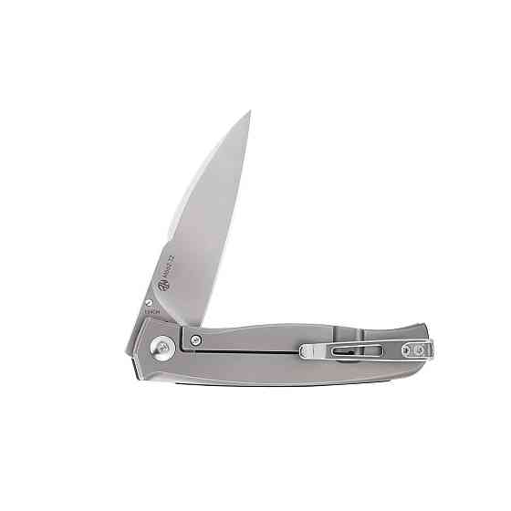 Ніж складаний кишеньковий Ruike M662-TZ, (7.4 см) steel 154СМ / TC4 (титан) + G10 чорний Київ