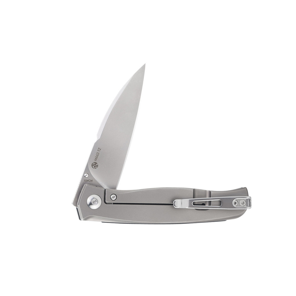 Ніж складаний кишеньковий Ruike M662-TZ, (7.4 см) steel 154СМ / TC4 (титан) + G10 чорний Київ - фото 6