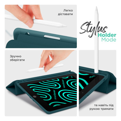 Чехол для планшета Armorstandart Smart Fold Pen Xiaomi Redmi Pad 2 Pine Green (ARM86108) Винница - изображение 5