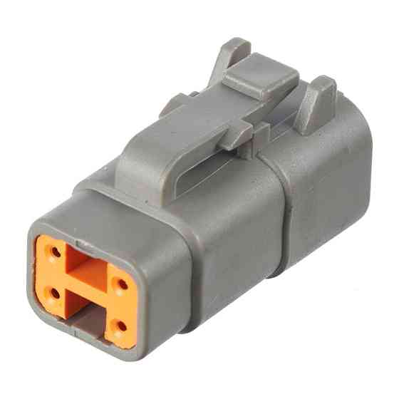 Роз'єм конектор 4-кон., Спецтехника, DTM06-4S, ATM06-4S, DEUTSCH Америка, Британия, Германия CAT, JCB, MAN 40644 Київ