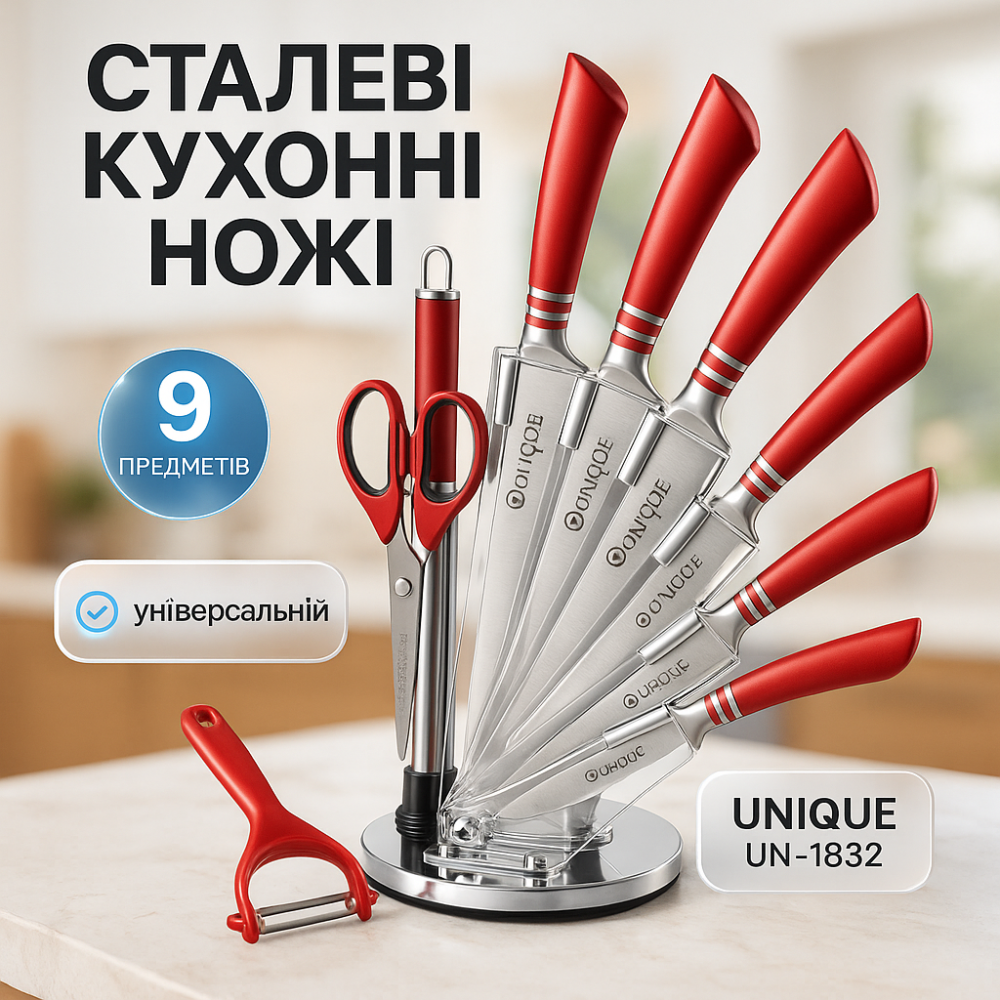 Набор ножей для домашнего повара, Набор ножей для новой кухни литых кухни QF-99 Львов - изображение 17