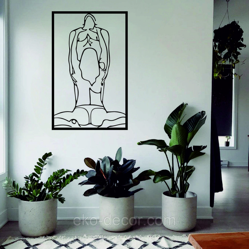 Декоративне настінне Панно «По дорослому 18+», Декор на стіну 70*44 см, Чорний Київ - фото 4