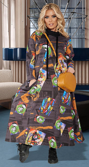 Стильне плаття великого розміру МАКСІ Київ - фото 1