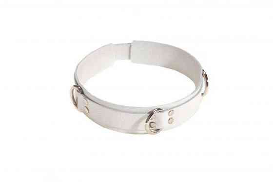 Нашийник Slave leather collar, White Sex Aura Київ