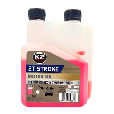 Моторна олива K2 2T Stroke Oil Red 500 мл (O528REDML500E) Вінниця - фото 1