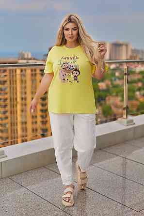 Жіноча стильна футболка Labubu "Monsters" | Батал Київ