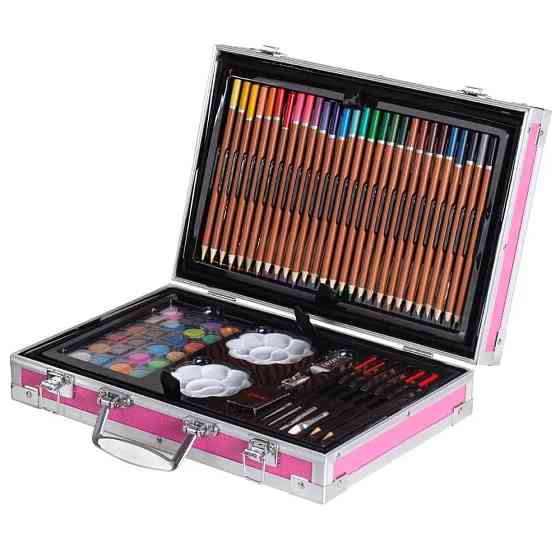 Детский художественный набор 145шт + Подарок Беспроводные наушники с ушками VZV-23M  / Набор для рисования Киев