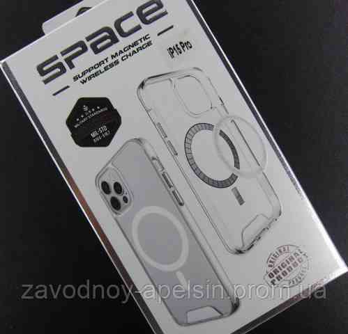 Iphone 15 Pro Прозрачный чехол Space MagSafe (TPU+PC) Одесса