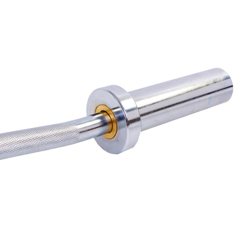 Гриф Z-образный Zelart 120 см 50 мм на подшипниках хромированный Киев - изображение 3