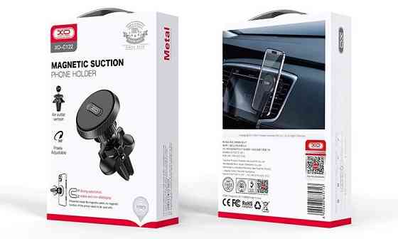 Автотримач XO C122 Air Vent Car Holder Round Magnetic Bracket Black (7109734) Киев