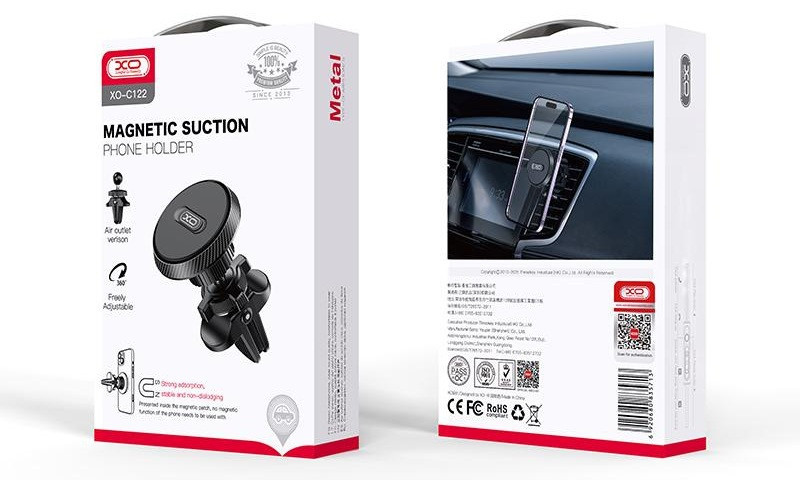 Автотримач XO C122 Air Vent Car Holder Round Magnetic Bracket Black (7109734) Киев - изображение 2
