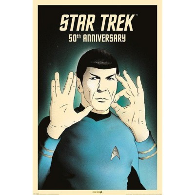 Постер "Star Trek (Spock 5-0) 50th Anniversary" (Акція) 61 x 91,5 см Рівне - фото 1