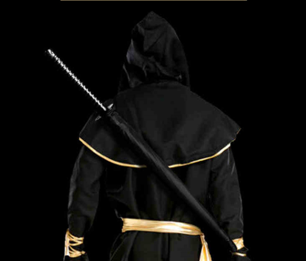 Зонт-ТРОСТЬ  Катана, с ЧЕРНОЙ ручкой, зонт меч самурая Оригинал 8 спиц! Кременчуг - изображение 4