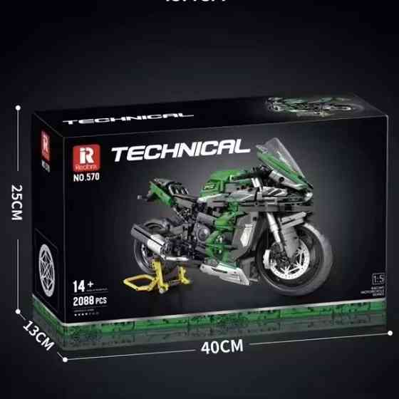 Конструктор детский. Мотоцикл спортивный гоночный байк на 2088 деталей, детский Каменец-Подольский