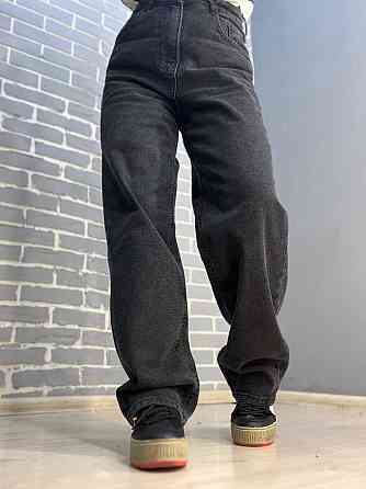 Джинси жіночі Jeandia 71-4133 skater утеплені на байці широкі банани чорні, чорний, 34, 34, 76 см, 102 см Київ