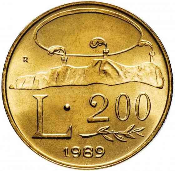 200 лір 1989 Сан-Маріно UNC Полтава