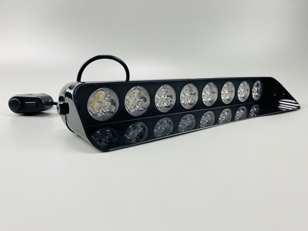 Маячок проблисковий S10 стробоскоп автомобільний 9-80V 24 led діодів помаранчевий спалах, стробоскоп під скло Мукачево - фото 5