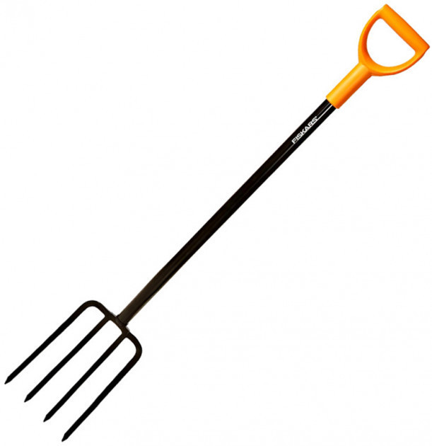 Садові вила Fiskars "Solid" (133423/1003458) Ресорна сталь Нововолинськ - фото 1