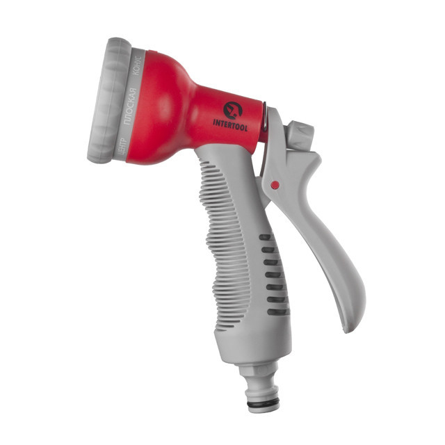 Пістолет-розпилювач для поливу, 8 режимів, матеріали: ABS, PP, TPR INTERTOOL GE-0001 Київ - фото 1