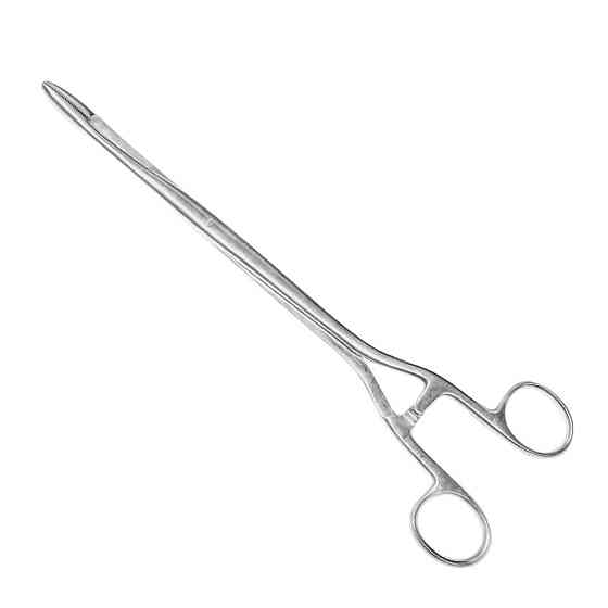 Затискач Sims-Maier, 28 см, прямий (корнцанг), J-18-055 Дніпро