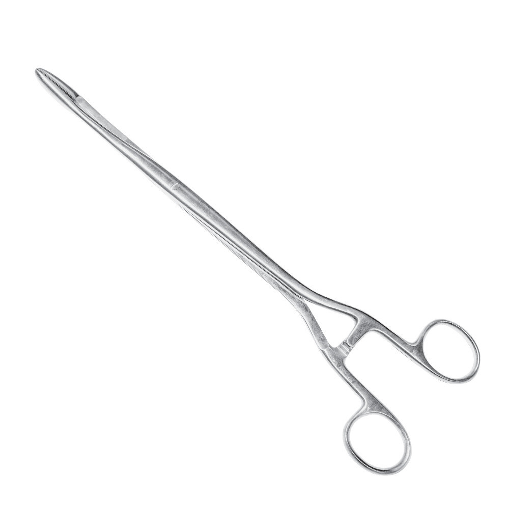 Зажим Sims-Maier, 28 см, прямой (корнцанг), J-18-055 Днепр - изображение 1