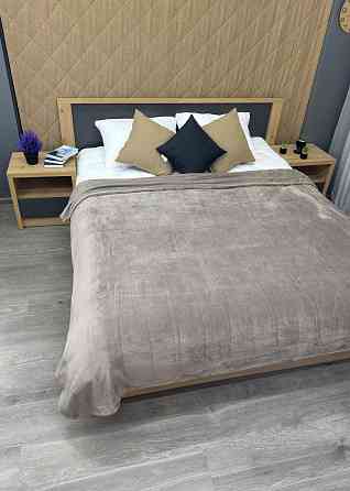 Плед-покривало Decorator WellSoft 180х210 см однотонний Світло-сірий (87-272) Київ