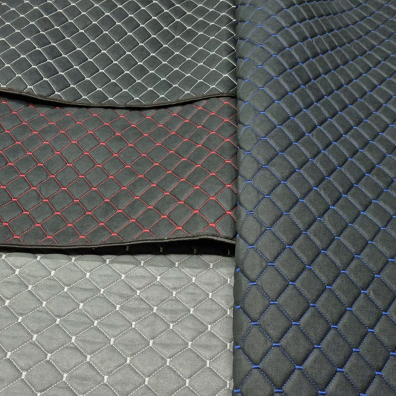 Накидки сидіння антара сірі (передні) ромб, біла нитка Мукачево - фото 1