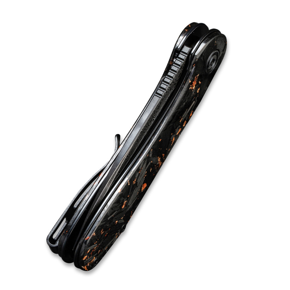 Ніж складаний кишеньковий Civivi Elementum, (7.5 см) Damascus / Carbon Fiber чорний Киев - изображение 7