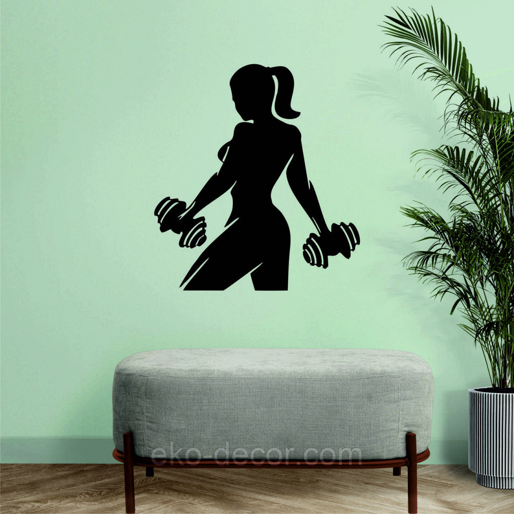 Декоративне настінне 3D Панно «Бодібілдінг» Декор на стіну з об'ємом 90*81 см, Чорний Київ - фото 4