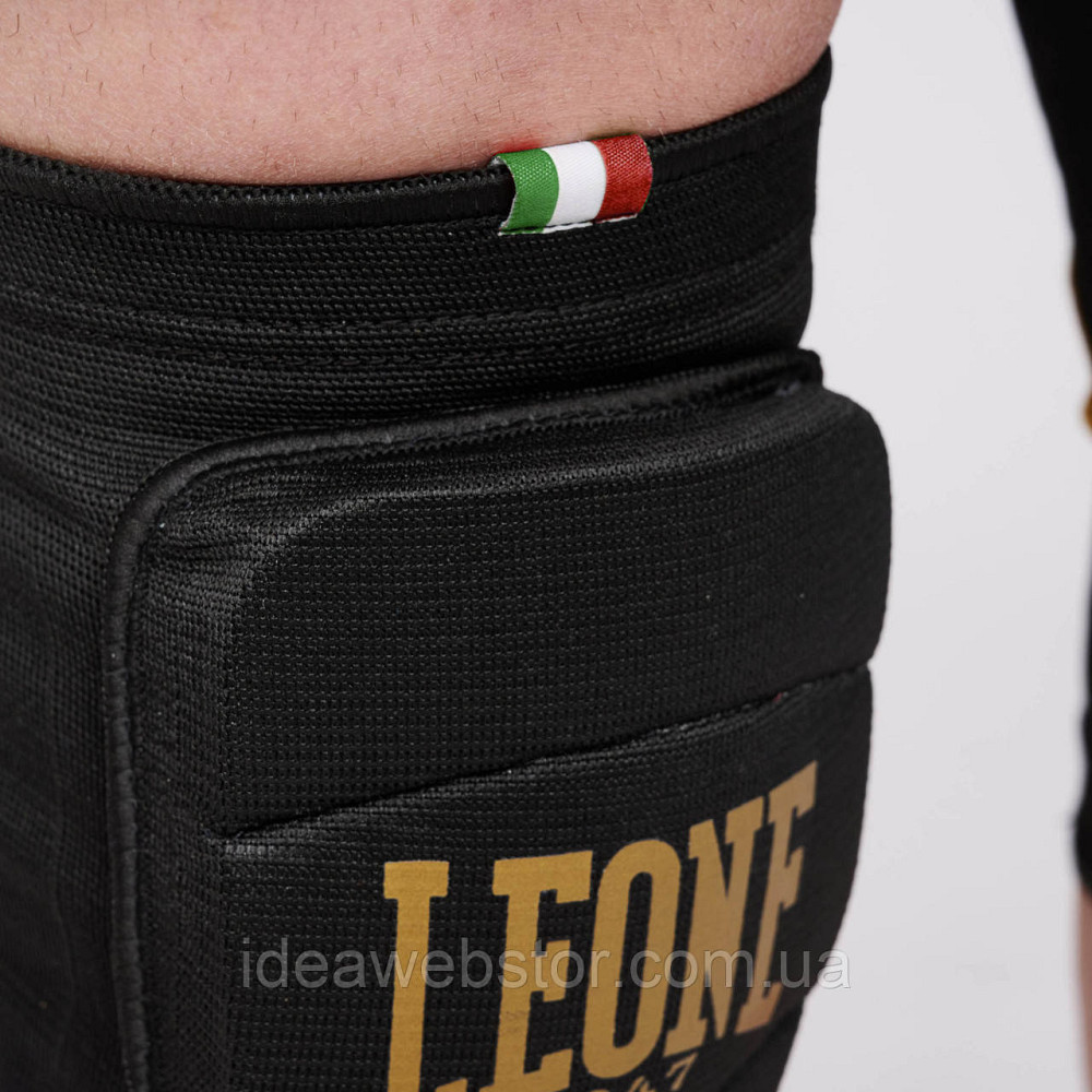 Наколенники Leone DNA Black 2 шт спортивные для бокса ММА тайского бокса с гелевой подушкой защита колен суставов L/XL Киев - изображение 10