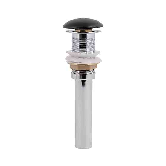 Донний клапан для раковини Qtap PU03 225х70х70 Matt black Київ