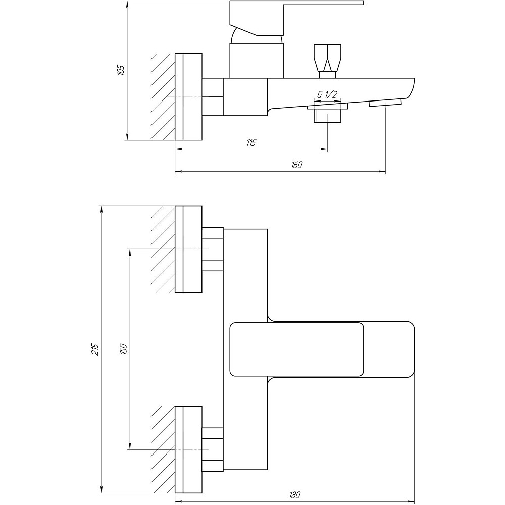 Змішувач для ванни Globus Lux Milano GLM-0102 Луцк - изображение 8