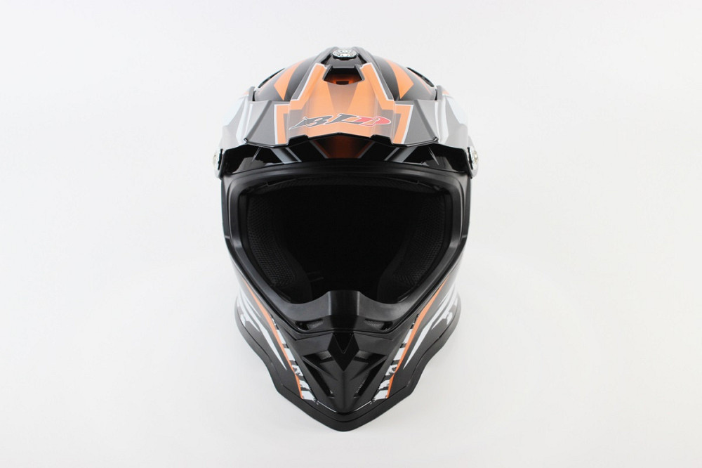 Шолом кросовий/ендуро/АТV BLD-819-7 S (55-56см), ЧОРНО-ПОМАРАНЧЕВИЙ Киев - изображение 4