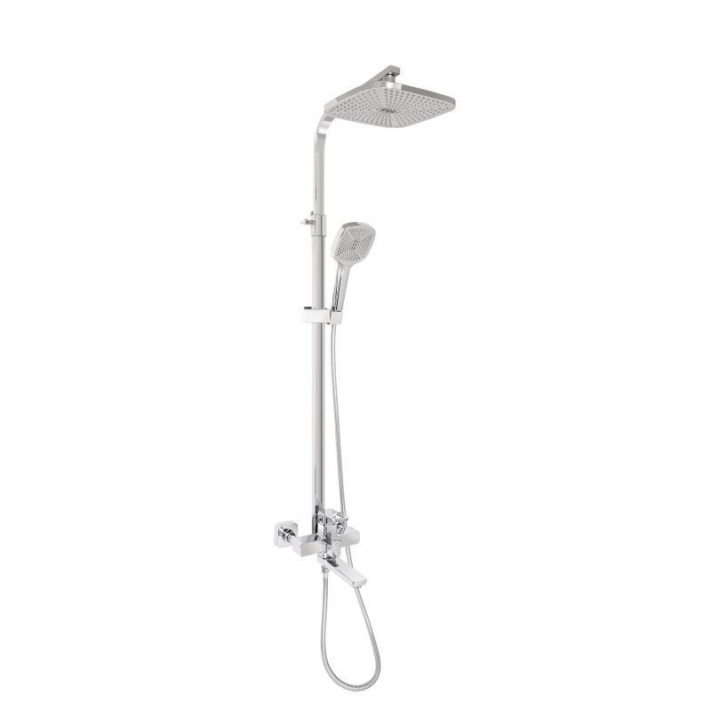 Душова система з поворотним виливом Lidz Wawel 1030 на три споживачі хром Київ - фото 1