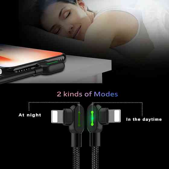 Кабель Lightning Mcdodo з двостороннім USB роз'ємом LED індикацією для заряджання і передачі даних (Чорний, 3м) Николаев