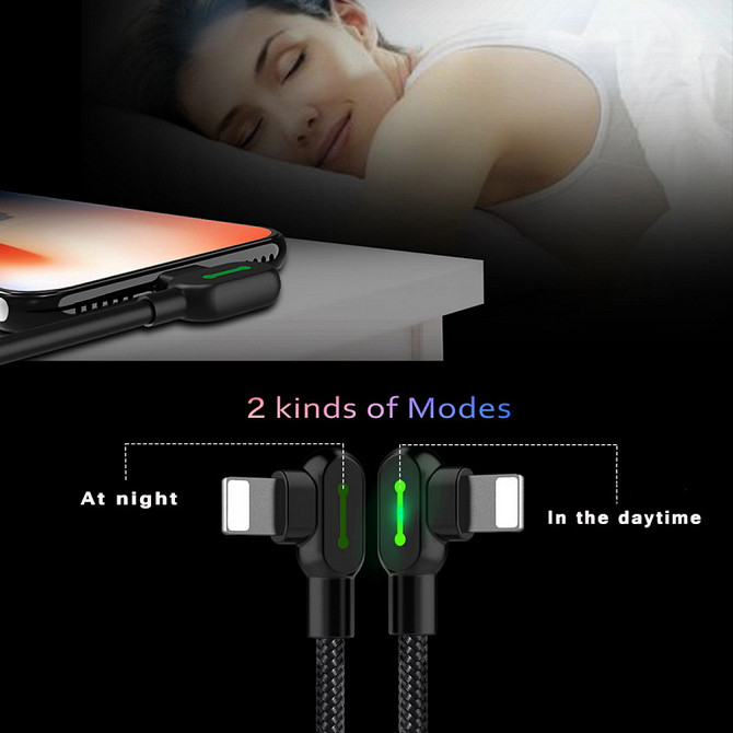 Кабель Lightning Mcdodo з двостороннім USB роз'ємом LED індикацією для заряджання і передачі даних (Чорний, 3м) Николаев - изображение 6