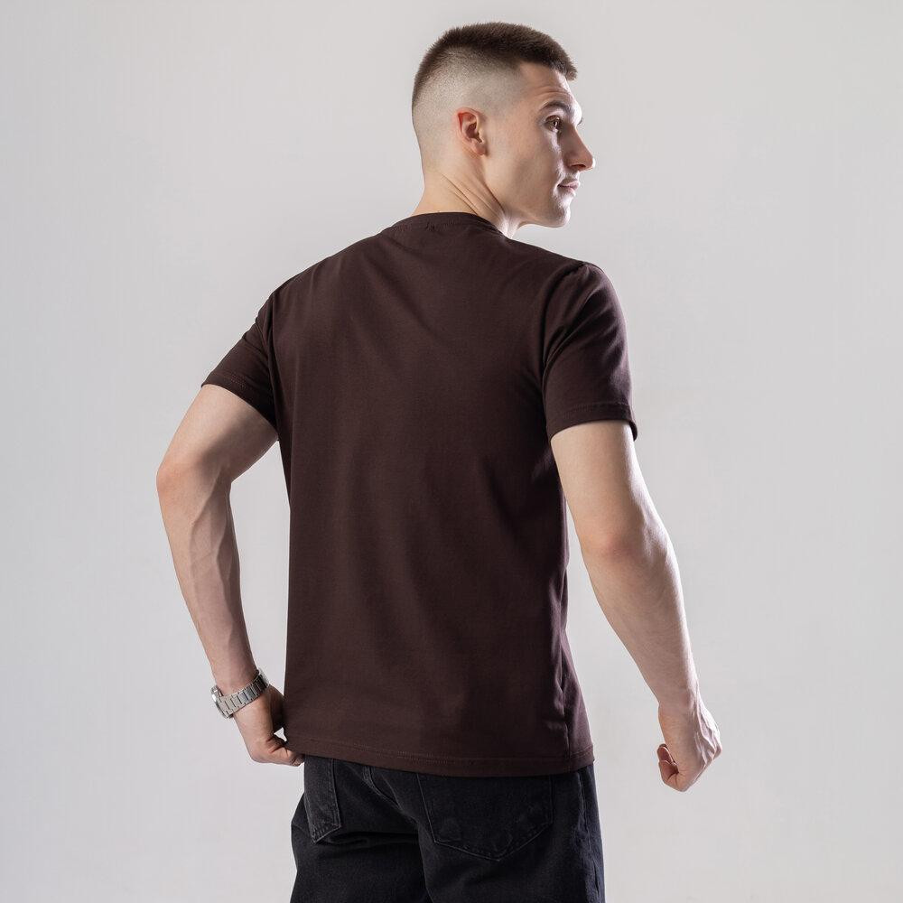 Чоловіча футболка бавовняна Pobedov Peremoga шоколадна Київ - фото 7